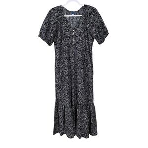 Old Navy Prairie Maxi Dress Small Floral Peasant Cottage Bohemian Garden Party
